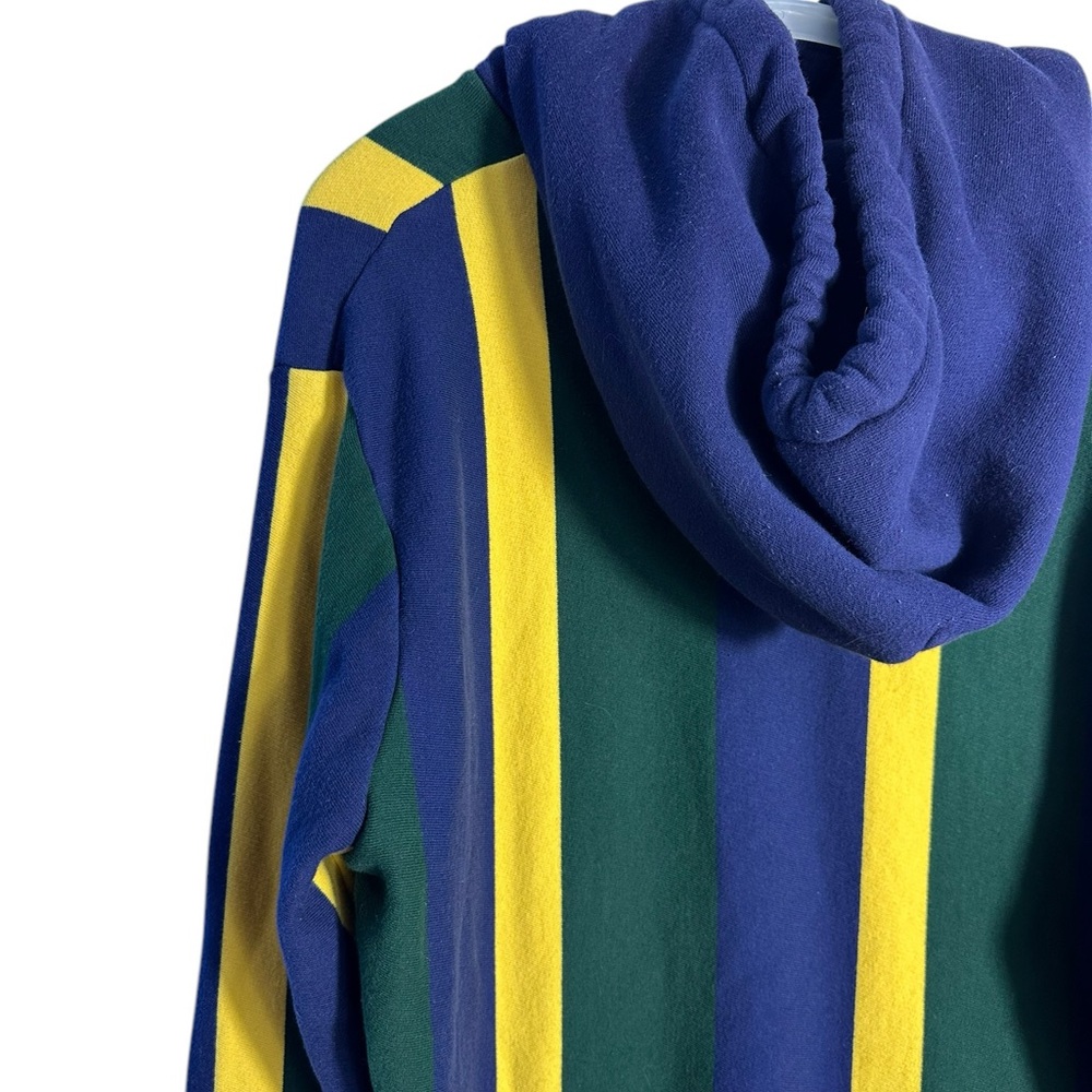 Polo Ralph Lauren Crest Striped Fleece Pullover Hoodie - Picture 6 of 8